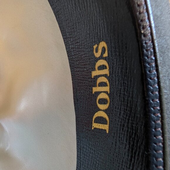 Vintage 50's Dobbs Gray Fedora with Feather - Size 7 1/4 EUC w/box - Picture 9 of 11